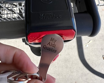 Aldi Quarter Keychain | Shopping Cart Key | Cart Token