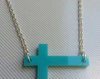 Acrylic Cross Necklace