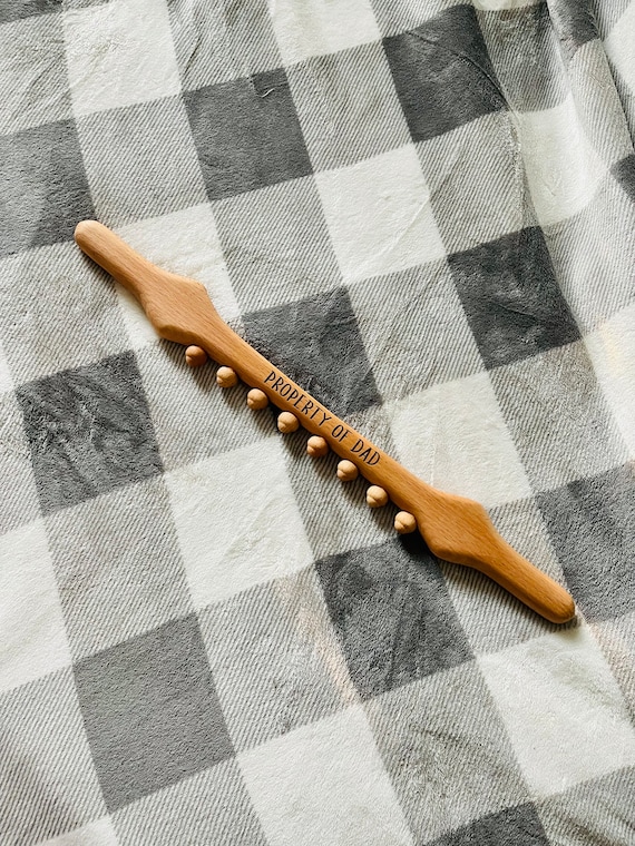 Engraved Wooden Back Massager, Body Massager, Personalized Massager, At Home Care