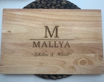 Initial and Last Name Cutting Board