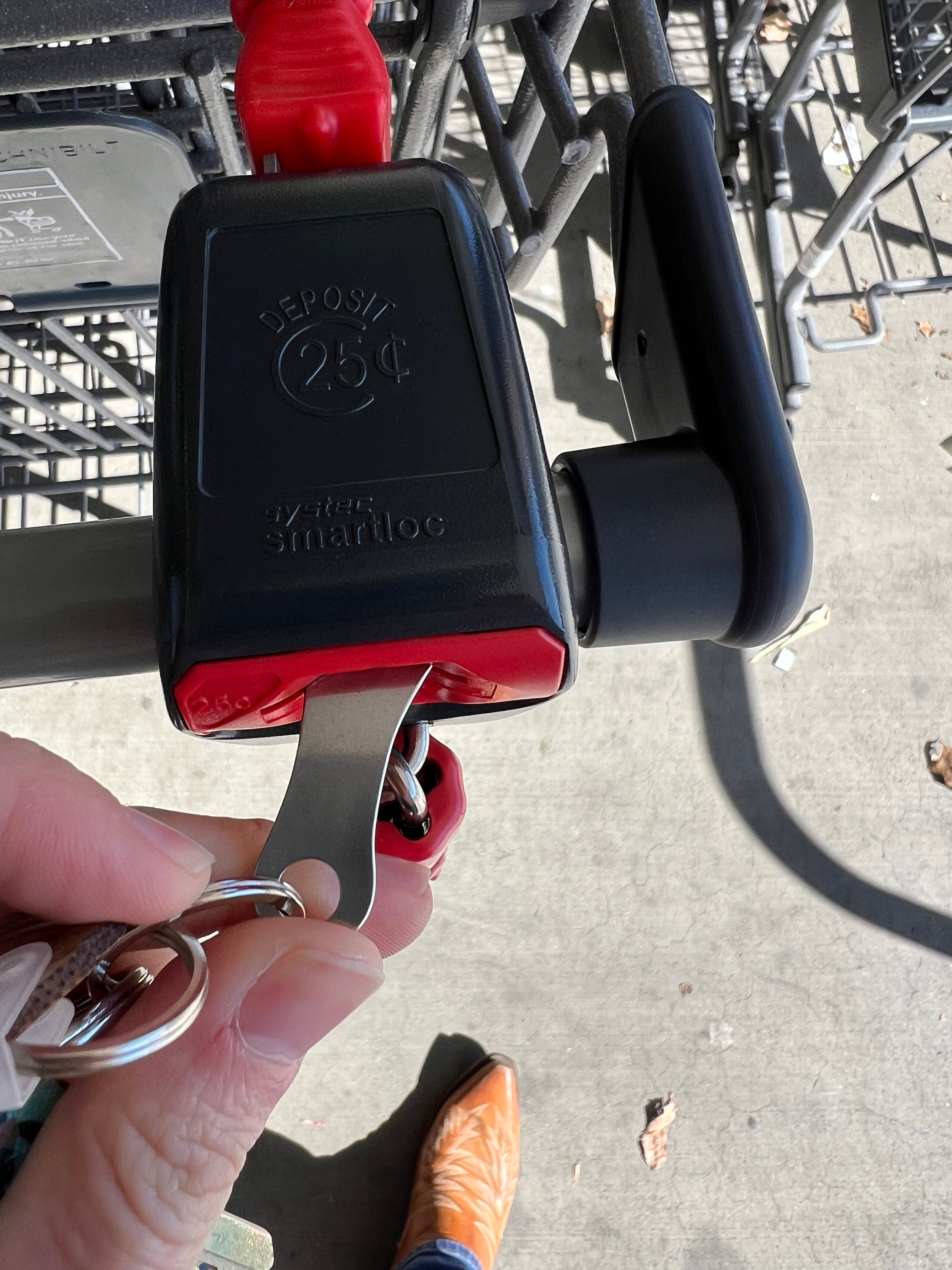 3D Printed Aldi Quarter Keychain | Shopping Cart Coin Holder | Snap-in Quarter Aldi Token - Foto 12