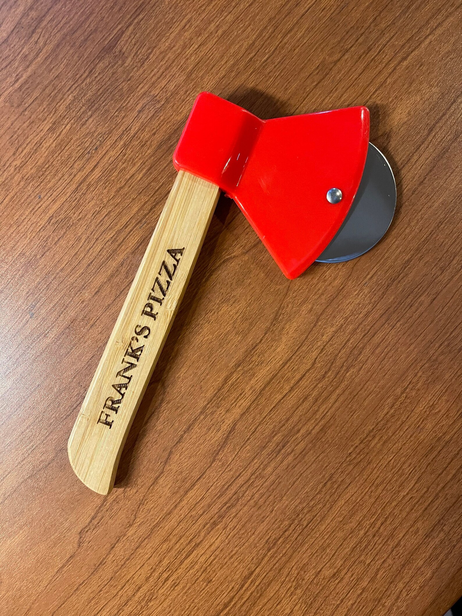 Custom Axe Pizza Cutter Engraved Axe Pizza Slicer Tomato Etsy