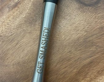 Mortero de acero inoxidable personalizado: herramienta de bar grabada a medida para cócteles y bares domésticos.