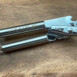 Stainless Can Opener - Engraved Can Opener - Can Opener - Kitchen Gadget