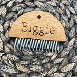 Engraved Pet Brush, Personalized Pet Brush, Dog Brush, Cat Brush, Flea Comb