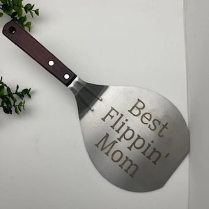 Personalized Large Spatula, Engraved Kitchen Spatula, Big Flipper, Pancake Spatula