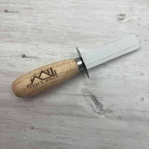 Logo Personalized Oyster Knife, Engraved Oyster Shucker, Shellfish Schucker, Mussel, Clam