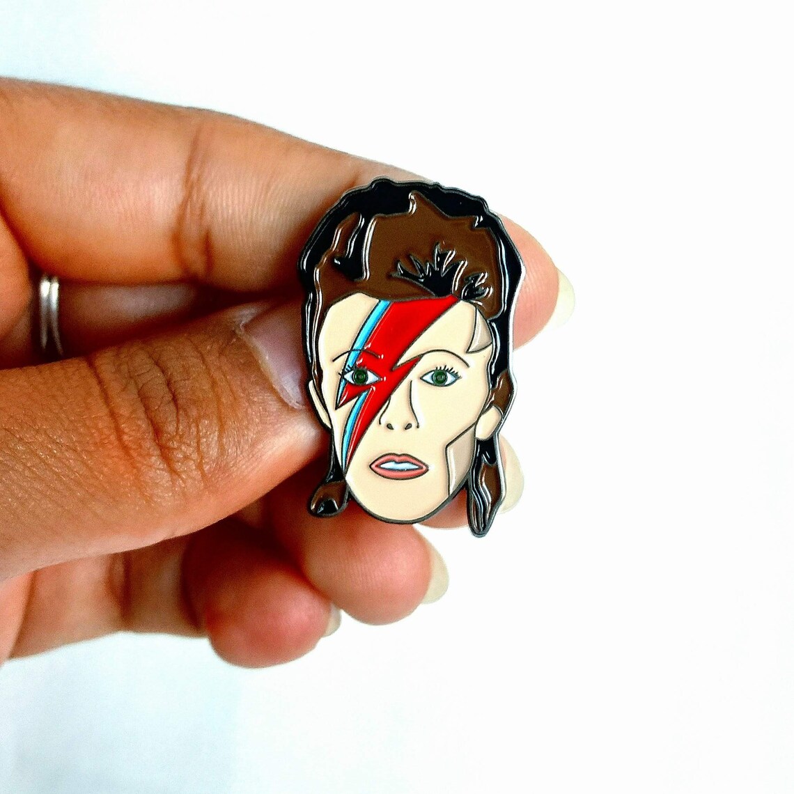 Ziggy Stardust Enamel Pin David Bowie Art Pin Bowie Lapel Etsy