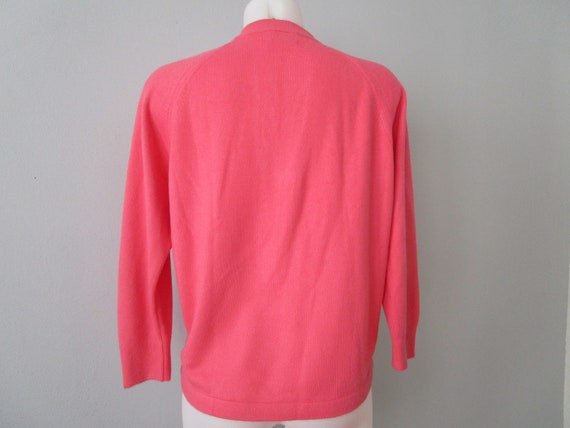 Pullover Sweater Vintage 1960s Soft Bubblegum Pin… - image 8