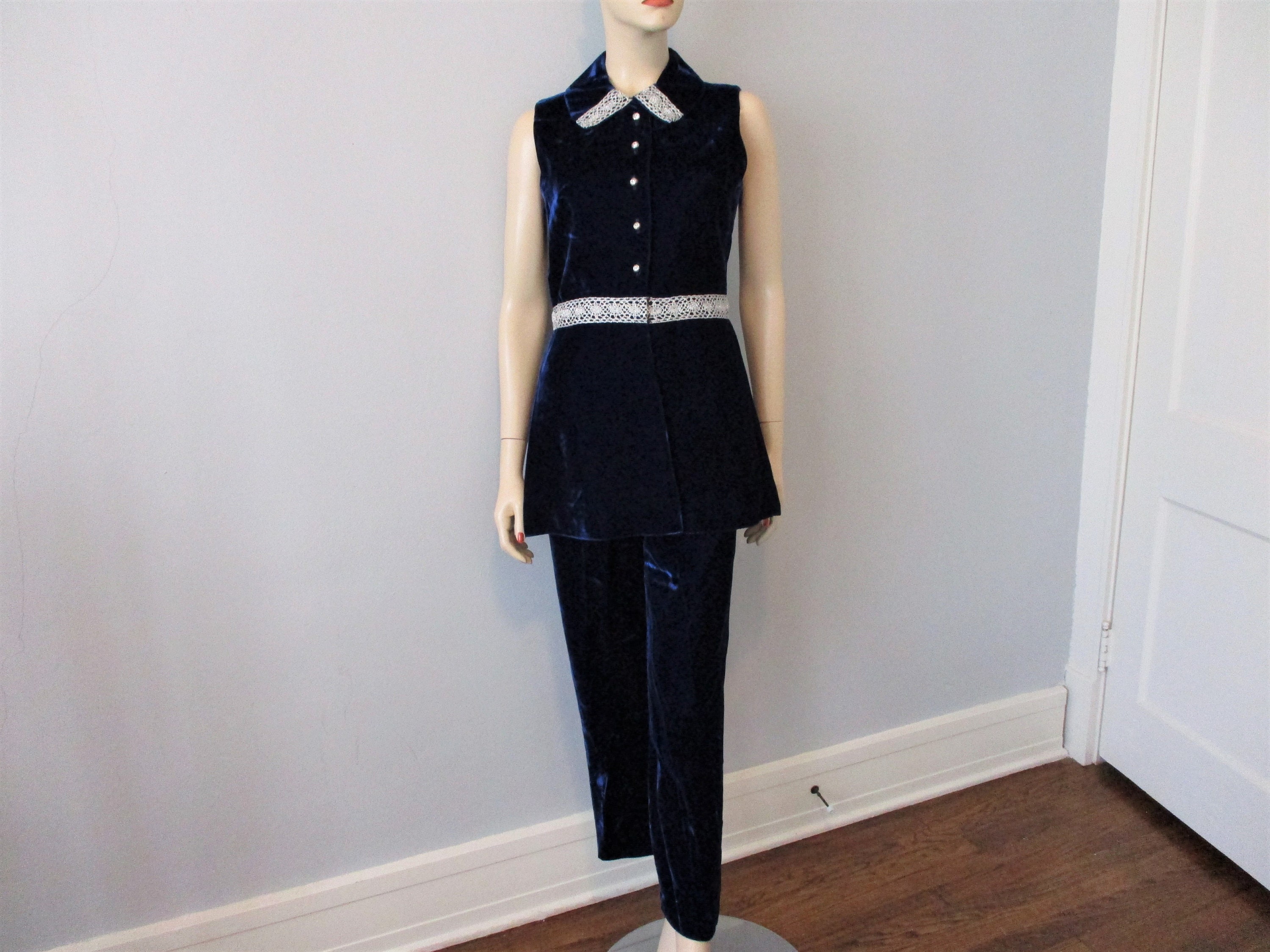 Disco Pants Suit Vintage 1970s 