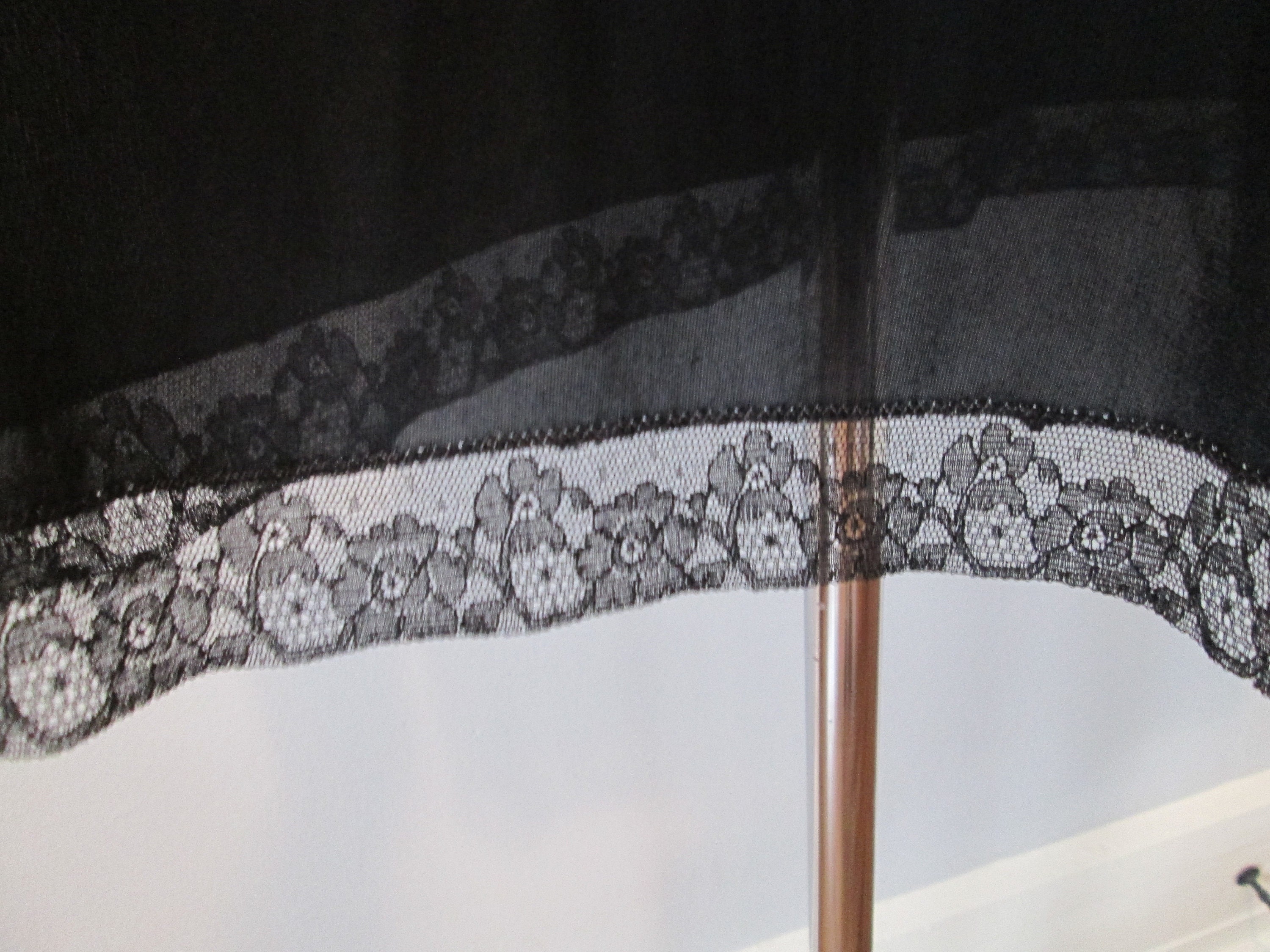 Black Full Dress Slip Vintage 1960s Lace Lingerie | Etsy