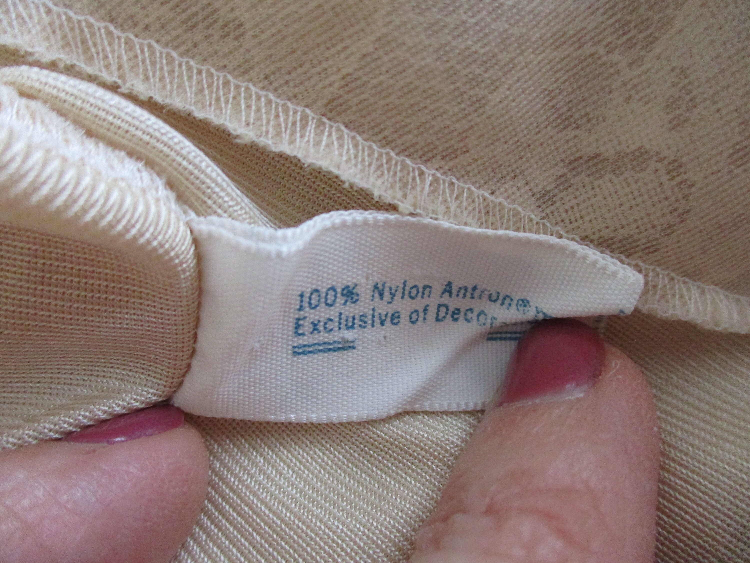 Beige Nylon Full Dress Slip Vintage 1960s Lingerie Daisy | Etsy
