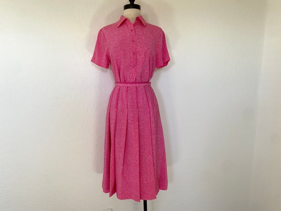 PENDLETON Skirt Blouse Set Vintage 1980s Pink Pol… - image 5