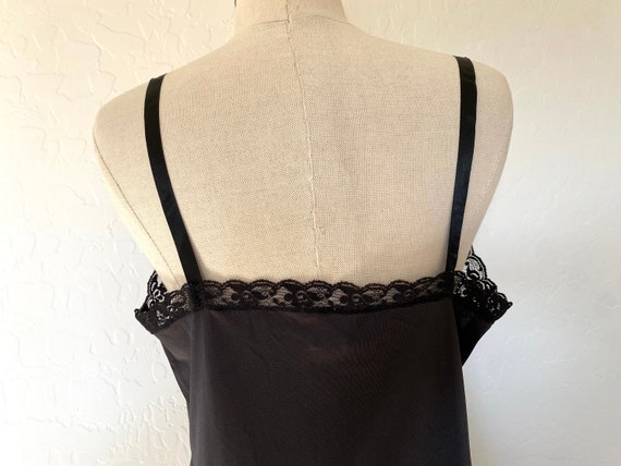 PERFECTFORM Slip Vintage 1950s Black Nylon Lace L… - image 8