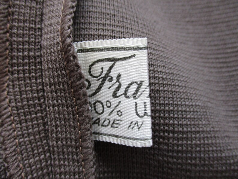 Banff Wool Jacket Cardigan Sweater Vintage 1950s Double Breasted Pony Hail Taupe Brown Italian Italy