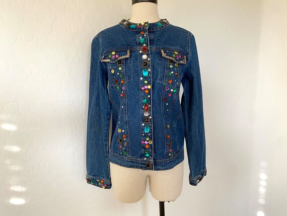 Don’t Mess With Texas Jeweled Jacket Vintage 1990… - image 2