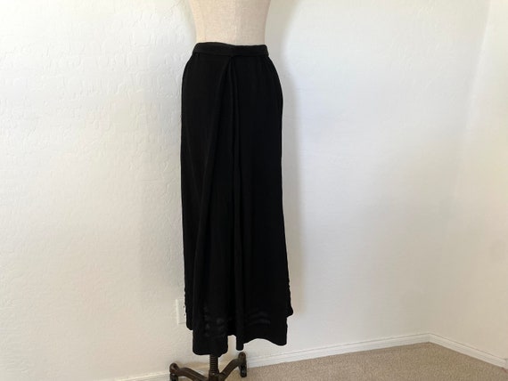 Antique Edwardian Skirt 1910s Suffragist Black Cr… - image 7