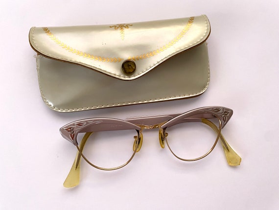 AMERICAN OPTICAL Cat Eye Glasses Frames Vintage 1… - image 1
