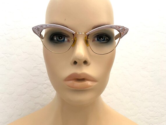 AMERICAN OPTICAL Cat Eye Glasses Frames Vintage 1… - image 5