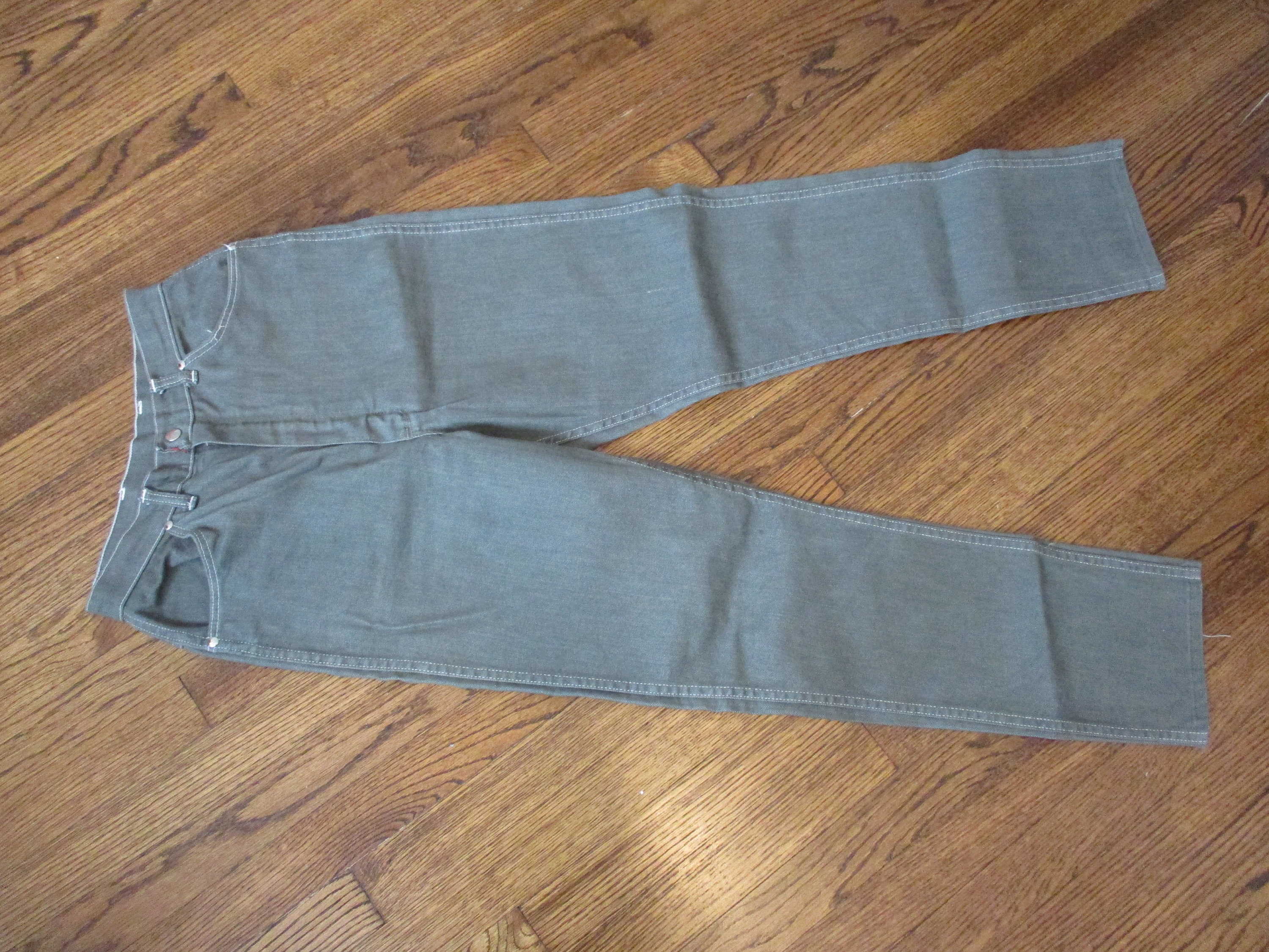 WRANGLER Misses Jeans Vintage 1970s Olive Green High Waist | Etsy