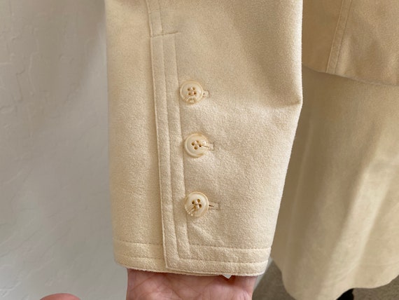 BILL BLASS Suit Vintage 1980s Beige Ultrasuede Bl… - image 4