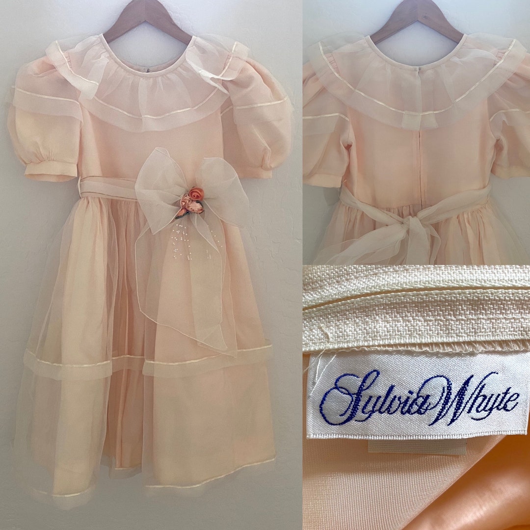 Robe De Fête Fille Sylvia Whyte Taille 5 - Velours Coton Et Soie, Noël, Occasion Très Bon état
