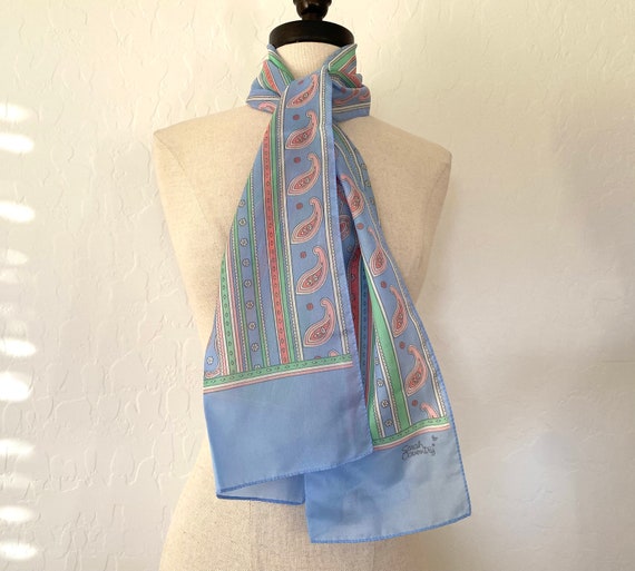 SARAH COVENTRY Scarf Vintage 1960s Italian Polyes… - image 1