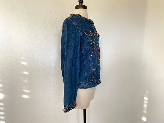 Don’t Mess With Texas Jeweled Jacket Vintage 1990… - image 6