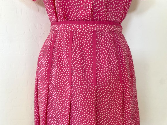 PENDLETON Skirt Blouse Set Vintage 1980s Pink Pol… - image 6