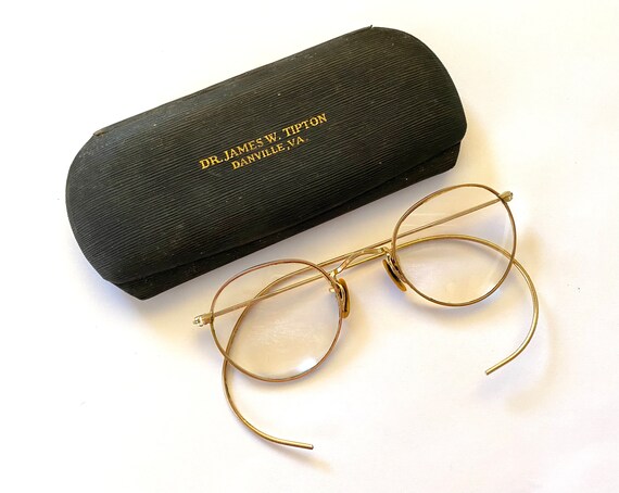 BAUSCH & LOMB Eyeglasses Vintage 1930s 12k Gold F… - image 1