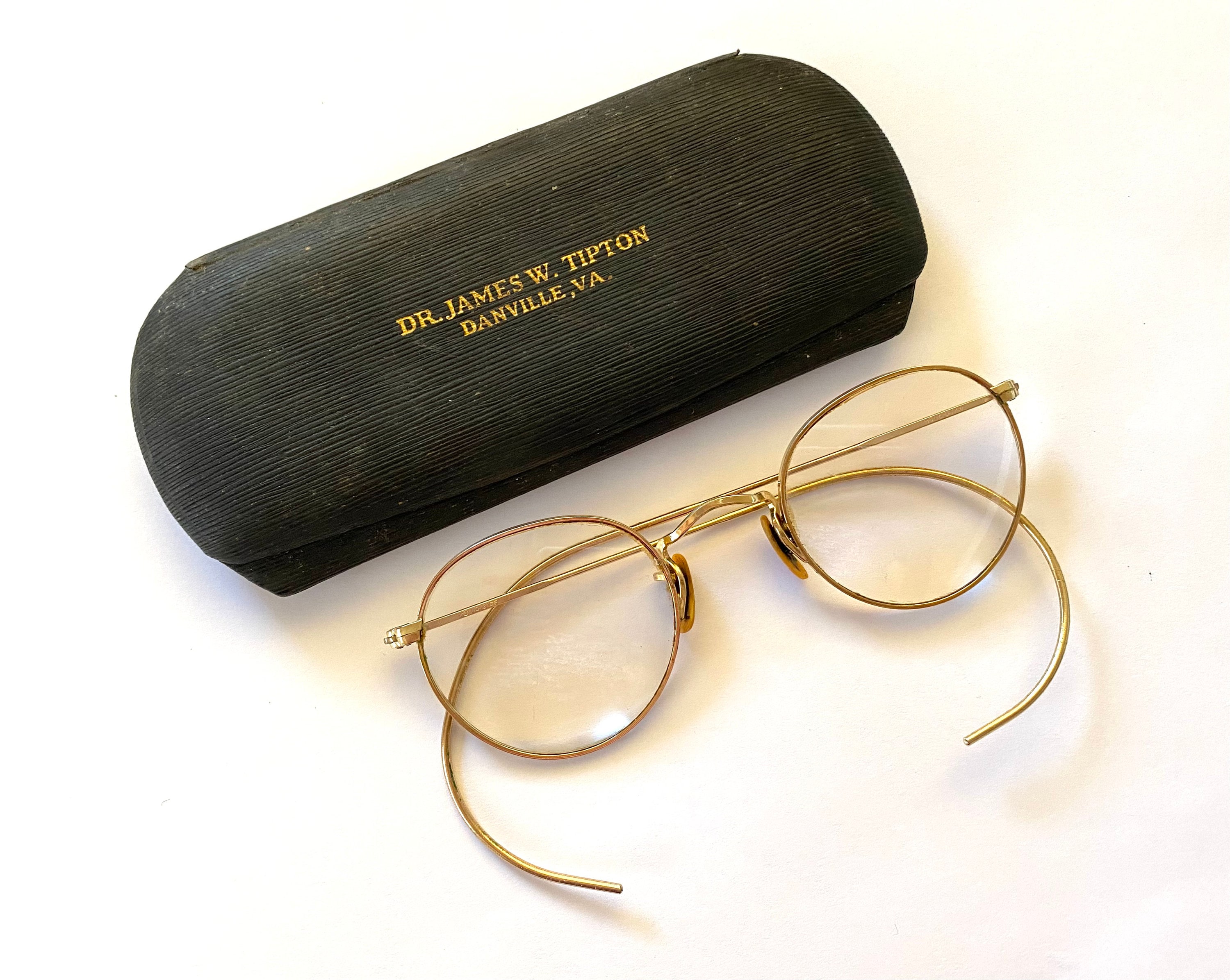 BAUSCH & LOMB Eyeglasses Vintage 1930s 12k Gold Filled Wire Rim 