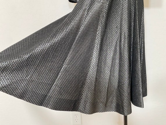 Cocktail Dress Vintage 1950s New Look Gray Rayon … - image 6