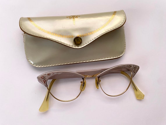 AMERICAN OPTICAL Cat Eye Glasses Frames Vintage 1… - image 2