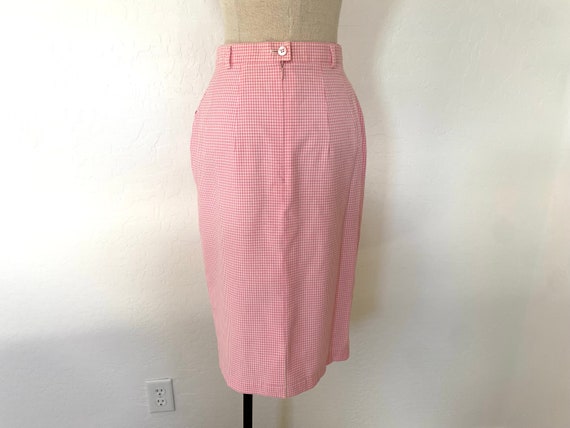 MONDI Suit Vintage 1980s Pink White Gingham Check… - image 6