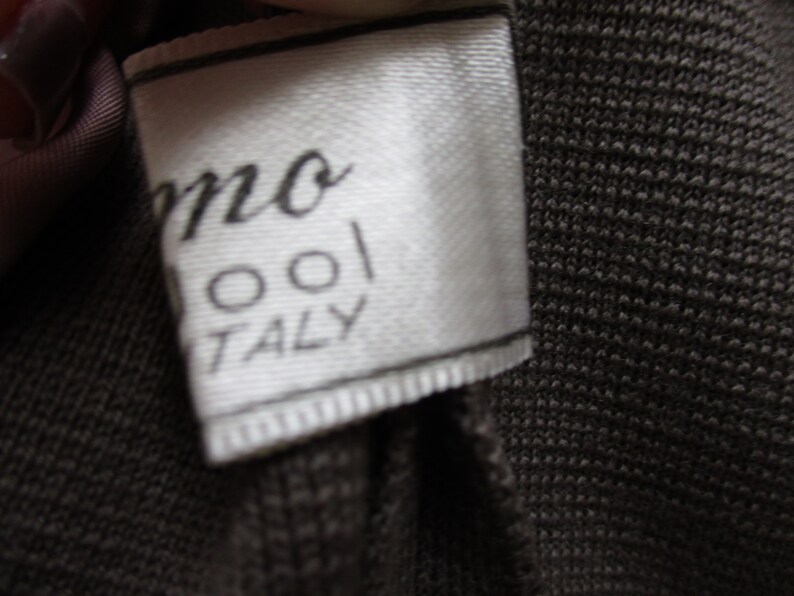 Banff Wool Jacket Cardigan Sweater Vintage 1950s Double Breasted Pony Hail Taupe Brown Italian Italy