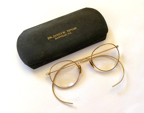 BAUSCH & LOMB Eyeglasses Vintage 1930s 12k Gold F… - image 2