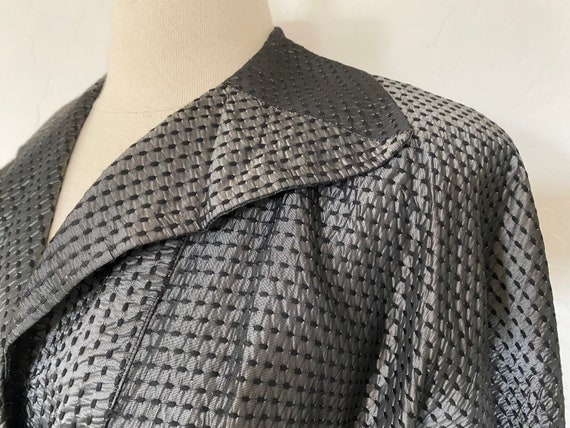 Cocktail Dress Vintage 1950s New Look Gray Rayon … - image 4