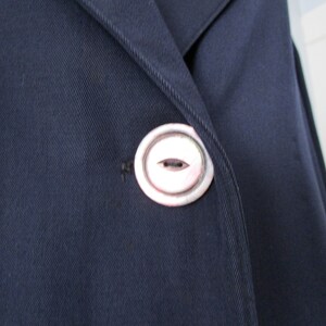 MARSHALL FIELD Coat Overcoat Vintage 1930s Navy Blue Wool | Etsy