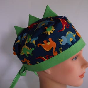 Dino Dynamite - Womens  or Men&#39;s surgical scrub cap, scrub hat, Nurse surgical hat, 41/F