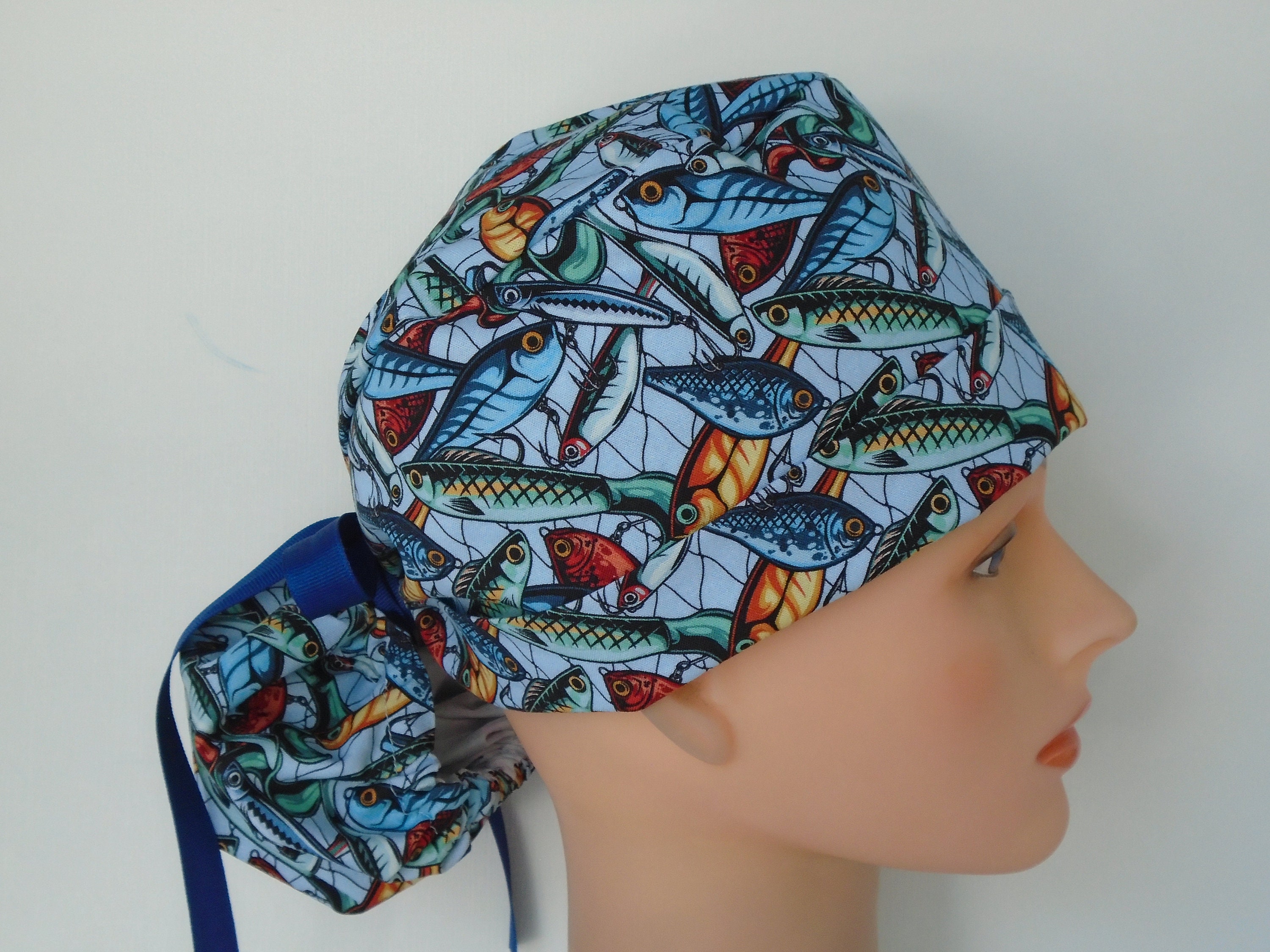 Fishing Lures Blue Ponytail Womens 