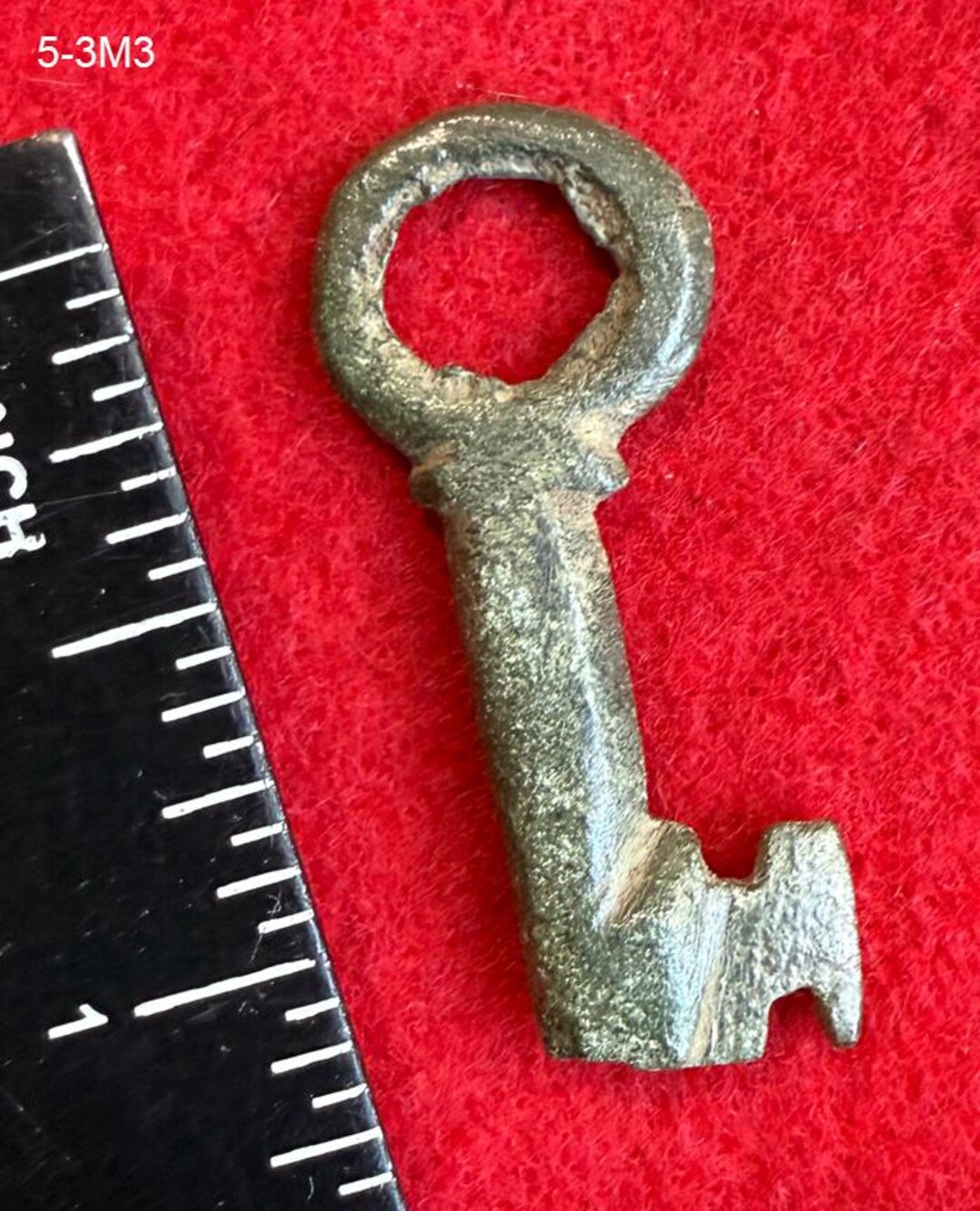 Priod Key Skeleton Key - Rare GENUINE Medieval Period Wrought Bronze Key From ...