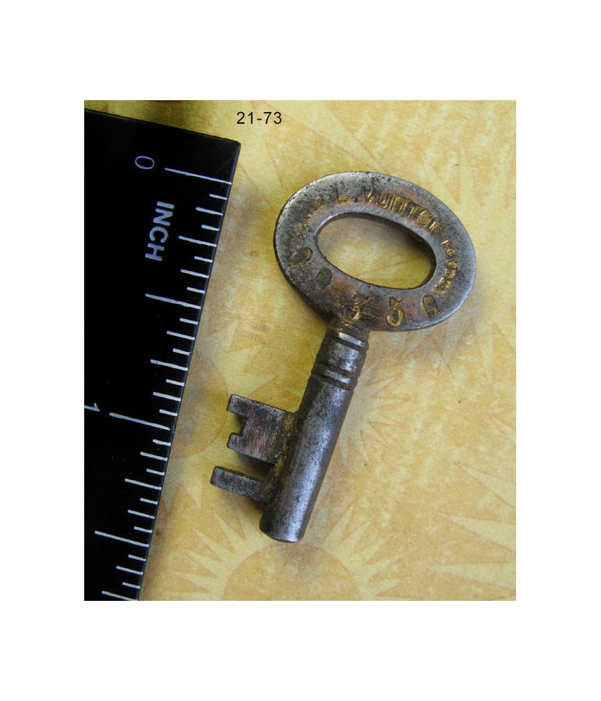 Louis Vuitton Engraved Polished Lock & Key Vintage Repurposed