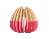 Eco Wooden Pendant light | Sustainable | Handmade custom Lighting | Colour | Original | 'STD Quarterium Pendant'