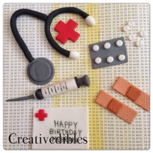 Medical Doctor/ Nurse Cake Fondant Toppers