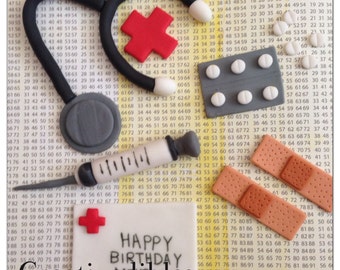 Medical Doctor/ Nurse Cake Fondant Toppers