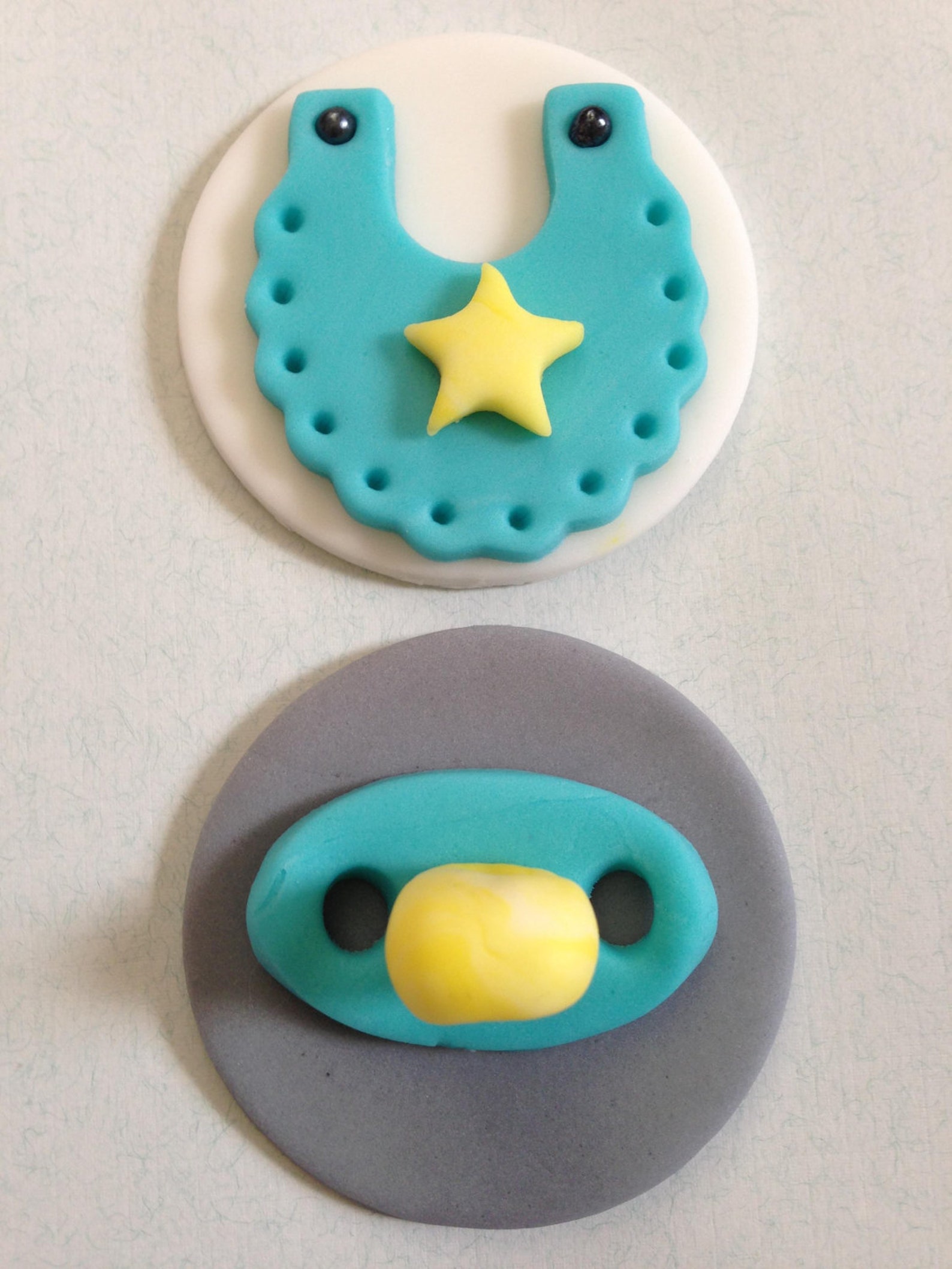 Fondant Topper Baby Shower Cupcake or Cookie Toppers Etsy