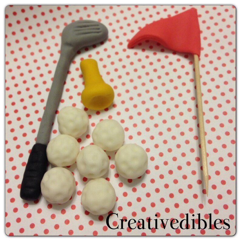 Fondant Golf Club set Cake Toppers Etsy