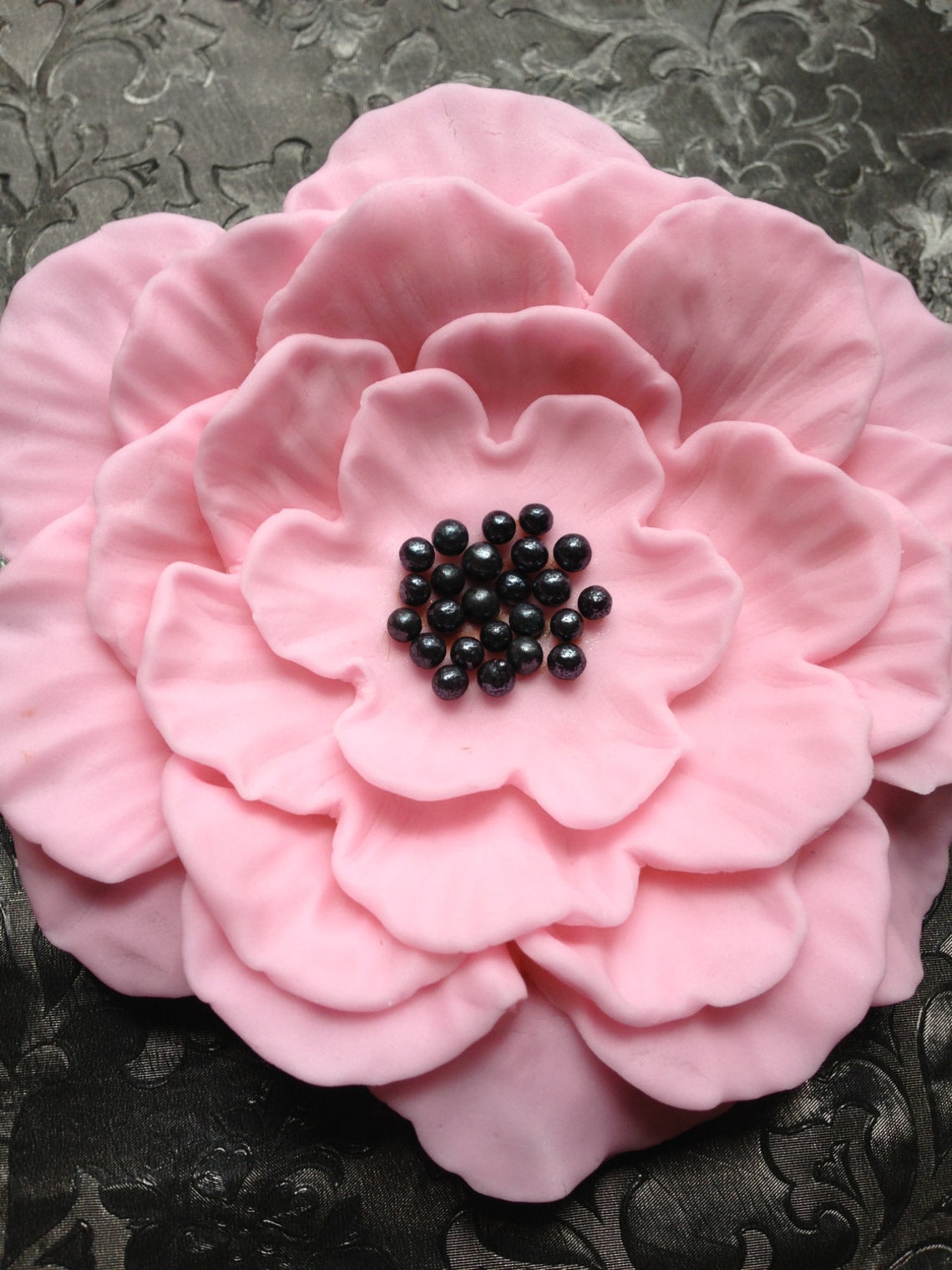 Flower Fondant Cake Topper Etsy