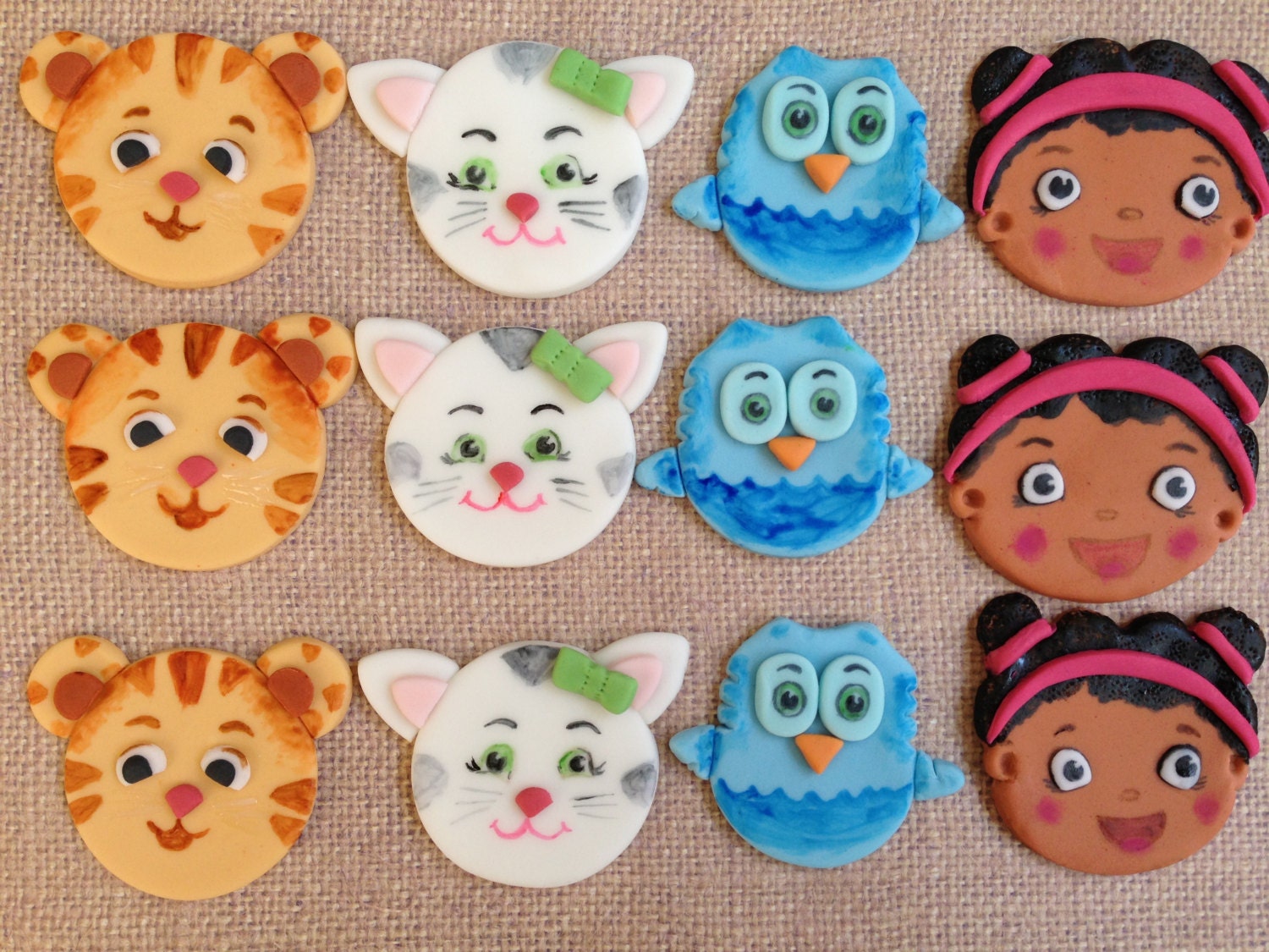Daniel Tiger Birthday Round Stickers Printed 1 Sheet Cup Cake Toppers –  Virginia Design Shop