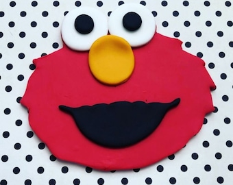 Elmo Inspired cake topper